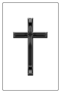 DF35T 510 BK WT Black Single Cross White Background copy